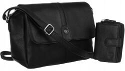 Peterson Női bőr postás táska kézitáska Rfid pénztárcával Peterson (PTN 8924-DS-5223 BLA)