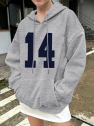 Shein Szürke Nyomott Mintás Pulóver (XL) (609833)