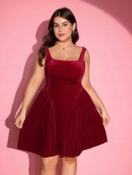 Shein Velúr Ruha Vállpántokkal (4XL)