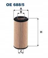 Filtron olajszűrőbetét Filtron Oe 688/5