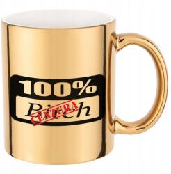  Arany Bögre Ajándék 100% B*tch Kiváló Minőségű Nyomtatás Hardcore MIX Minták