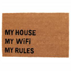 Home Styling Collection Lábtörlő Kókuszbarna Felirattal 59 X 39 CM Csúszásgátló Az Ajtó Alá (A45500420 -myhousemywifi)