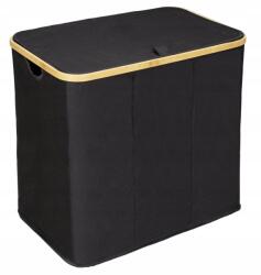 Wenko Szennyestartó Kosár fekete Fürdőszobai Szennyeződések Számára 57x50x37 3rekeszES Szelektív Ruha (71214800)