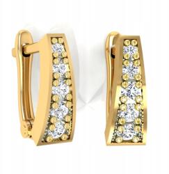 Angel gold Arany Fülbevaló Csíkos Háromszögek 585 Keresztelő Áldozás (K0856A/5-K)