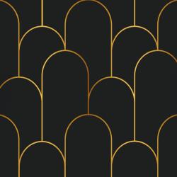  Tapéta Furnér Öntapadós Fólia Bútorhoz Arany Fekete 44, 5x300cm (B0D1G1SSDL)