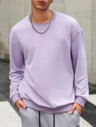  Manfinity Lila Hímzett Feliratos Pulóver (L) (609847)