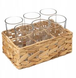 Secret De Gourmet Italos Poharak Fonott Kosárban, 6 Db, 250 ML, Secret De Gourmet (202100)