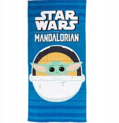 Carbotex Star Wars The Mandalorian Baby Yoda fürdőlepedő, strand törölköző 70x140cm (ST2483604-R)