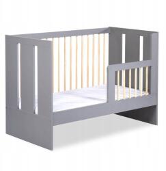 LittleSky by H. Klupś Pauline ágy korláttal grafit-fenyő 120x60 (01912)