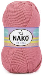  Nako Elit baby bolyhosodásmentes fonal 10325 - Vintage rózsaszín