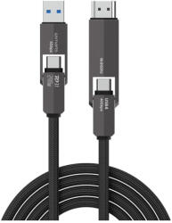 4smarts ComboCord USB4 HDMI 240W 1.5m kábel fekete (549240)