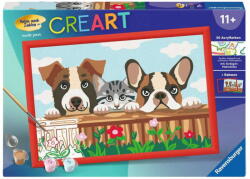 Ravensburger Jucarie creativa Ravensburger CreArt - dogs and cats, painting (23855)