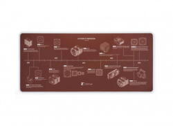 Noctua Mouse pad Noctua de gaming Noctua NP-DM3 Anniversary Deskmat - 900 x 400 x 4 mm (NP-DM3) Mouse pad