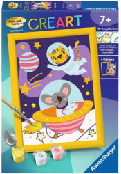 Ravensburger Jucarie creativa Ravensburger CreArt - animals in space, painting (23991)