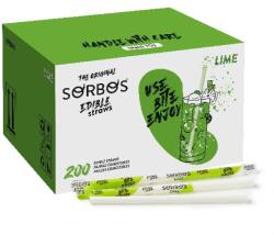 SORBOS ядливи плодови сламки ЛАЙМ (200 бр)