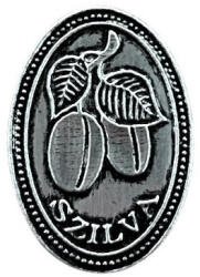  Fém címke ovál kicsi szilva