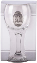 Ón címkés Boros üvegpohár Évszámos 60