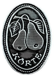  Fém címke ovál kicsi körte