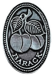  Fém címke ovál kicsi barack