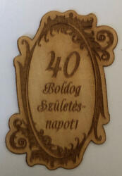  Fa címke évszámos 40
