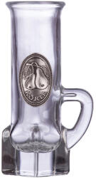  Ón címkés füles Grappa üvegpohár 0, 04 Literes körte