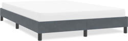vidaXL sötétszürke bársony ágykeret matrac nélkül 160x210 cm (4101362)