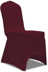vidaXL 100 db bordó sztreccs székszoknya (274767)