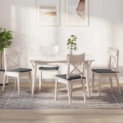 vidaXL Ülőpárnák 4 pcs Sötétszürke 40 x 40 x 3 cm szövet (42015190)