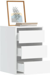 vidaXL fehér szerelt fa fiókos sarokszekrény 40 x 41 x 58 cm (852834)