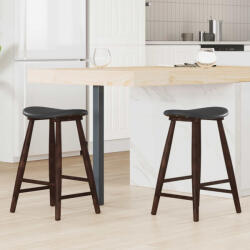 vidaXL Étkező Székek 2 pcs Világos Barna 46 x 37 x 63 cm Tömör Gumi Fa (42020457)