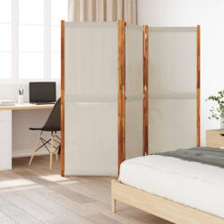 vidaXL Világosszürke 3 paneles térelválasztó 210 x 180 cm (4003355)