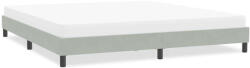 vidaXL világosszürke bársony ágykeret matrac nélkül 200x220 cm (4101421)