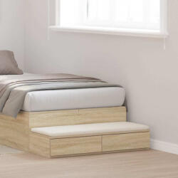 vidaXL Ágyfiókok fiókkal Sonoma tölgy 75 x 36, 5 x 16, 5 cm Faanyag (866965)