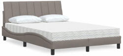 vidaXL tópszínű szövet ágy matraccal Hanko 120x200 cm (3310521)