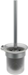 RAVAK Fold - Perie WC cu suport, montare pe perete, sticlă/oțel inoxidabil periat X07P1348 (X07P1348)