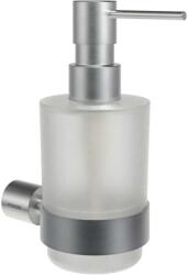 RAVAK Fold - Szappanadagoló tartóval, üveg/csiszolt rozsdamentes acél X07P1345 (X07P1345)