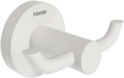 RAVAK Kona - Dupla akasztó, matt fehér X07P1313 (X07P1313)