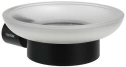 RAVAK Fold - Szappantartó tartóval, üveg/matt fekete X07P1355 (X07P1355)