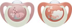 Nuk First Choice Night 0-6m биберон Bunny/Sheep 2 см
