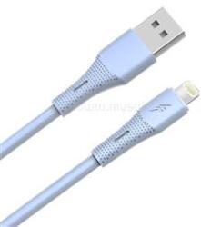AVAX CB3305 USB-A - Lightning szilikon töltőkábel, 1.5 m, világoskék (AVAX_CB3305) (AVAX_CB3305)