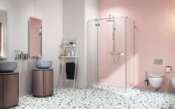 Radaway Essenza Pro KDJ szögletes zuhanykabin 90x80 átlátszó balos