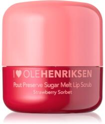 Olehenriksen Pout Preserve Sugar Melt Exfoliating Lip Scrub exfoliant din zahar de buze culoare Strawberry Sorbet 8 g