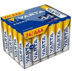 VARTA ENERGY CUBE tartós elem (AAA, R3, 1.5V, alkáli) 24db/csomag (VARTA_4103229234) (VARTA_4103229234)
