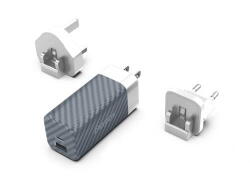 Energizer Incarcator retea PowerDelivery Energizer Universal, 65W, 1 USB A + 1 USB C, Silver (US, UK, EU) (A65MU)