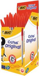 BIC Cristal Medium golyóstoll, Piros, 50 db/doboz (BIC847899)