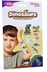 TyToo 40 darab ideiglenes tetoválásból álló készlet, például matricák Dinosaurs, KOPXX1800012_1, Tytoo (GLB_TY50270)