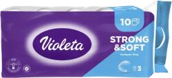 Violeta toalettpapír 3 rétegű 10 tekercs Strong&Soft - illatmentes