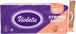 Violeta toalettpapír 3 rétegű 10 tekercs Strong&Soft - barack illatú