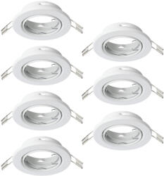 EGLO Süllyesztett lámpa keret, 7 darabos - Agulo Eglo 75852, 7xGU10 foglalattal, 220-240 V, IP20/IP23 (75852)