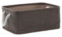 ramiz Tároló kosár 22 x 32 x 14 cm - S-es méret szürke (NIZ4793)